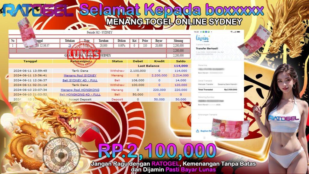 BUKTI JP TOGEL ONLINE POOL SYDNEY RATOGEL